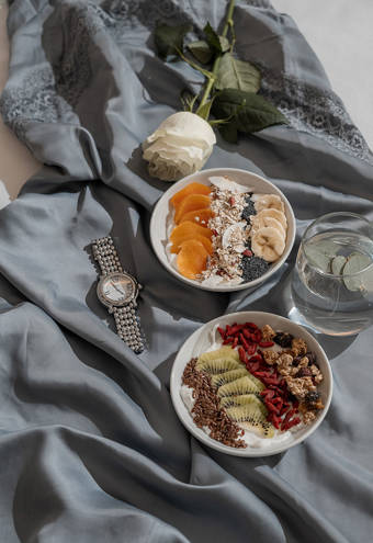 Ethereal White Resort Accommodation room service breakfast