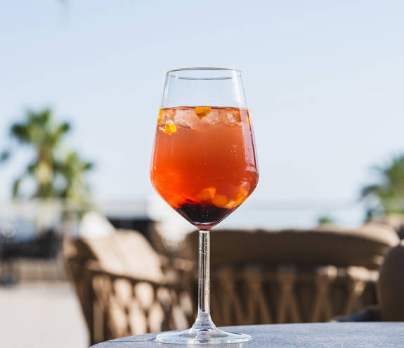 Ethereal White Resort Heraklion Sky Bar Restaurant cocktail