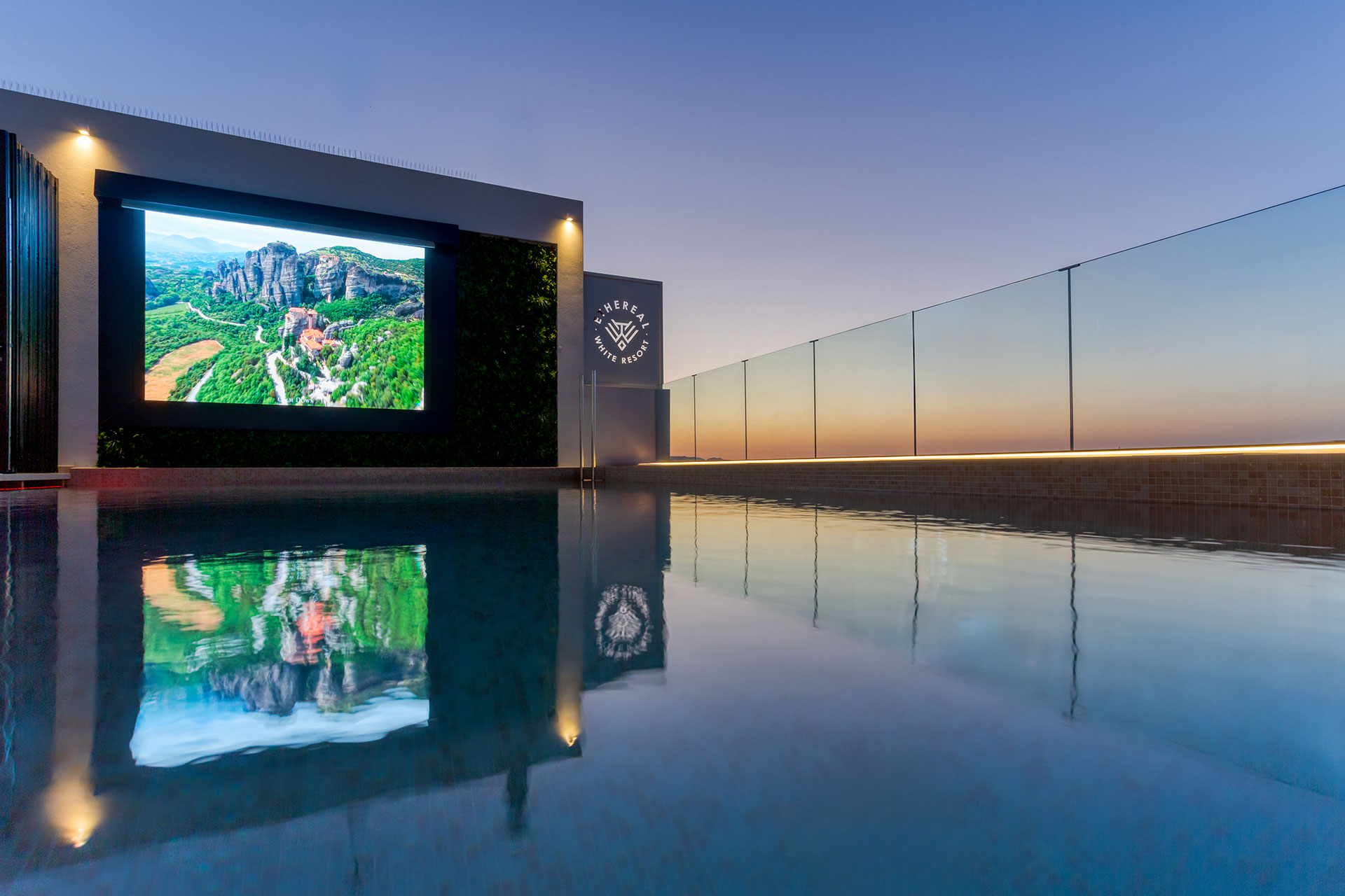 Rooftop Pool Cinema