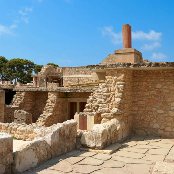 The ruins of Knossos